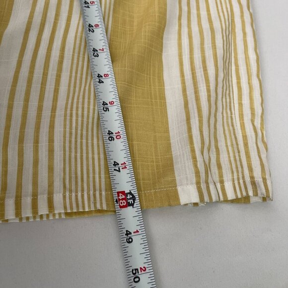 Striped Sleeveless Knot Front Jumpsuit White Yellow By Skylar + Madison Small - Picture 8 of 11